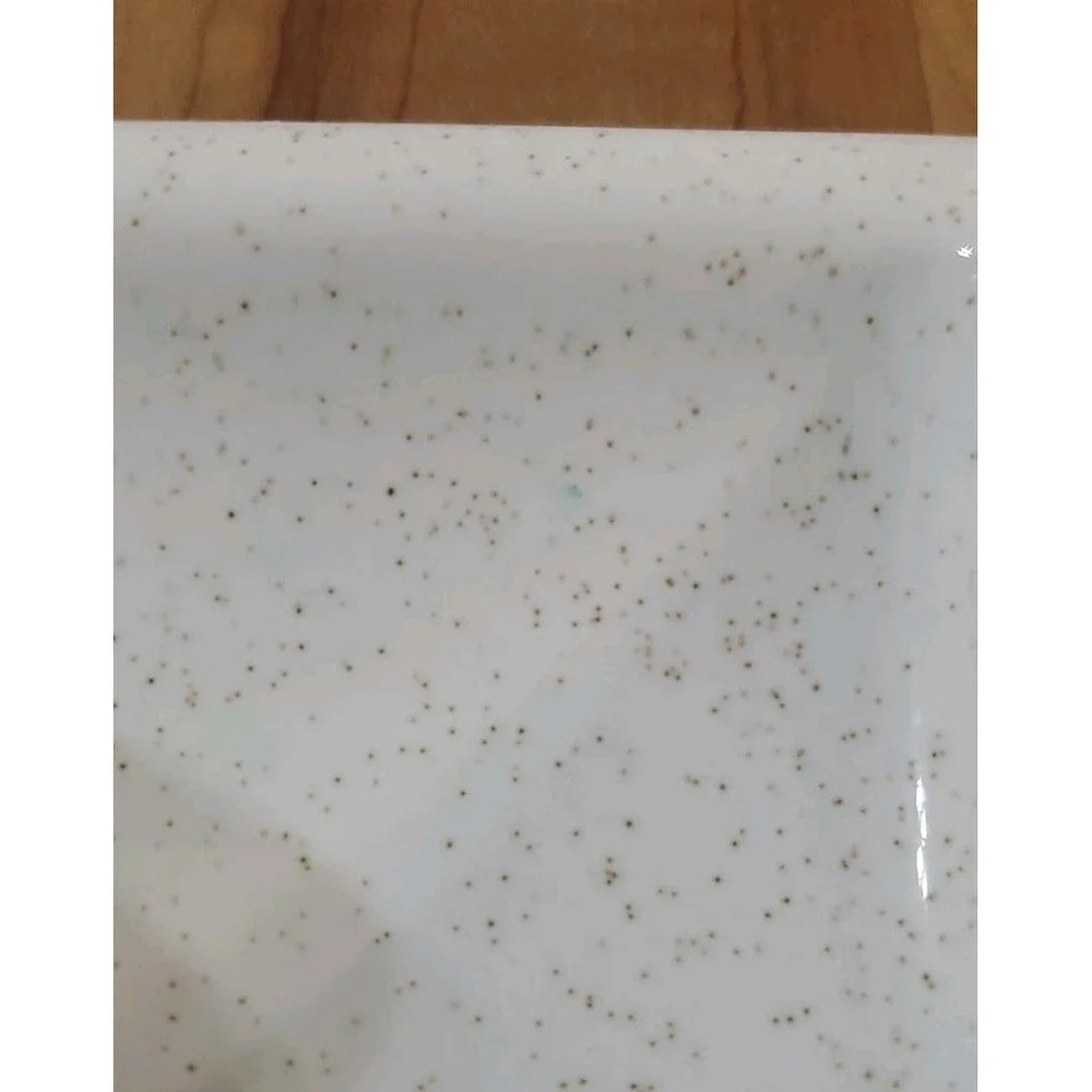 Vintage Ceramic Speckled White Toilet Paper Holder